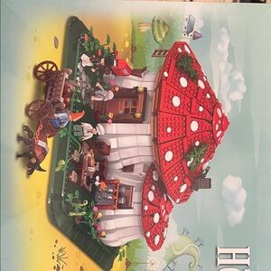 Enchanted Mushroom Cottage Building Set - Red, White, Green